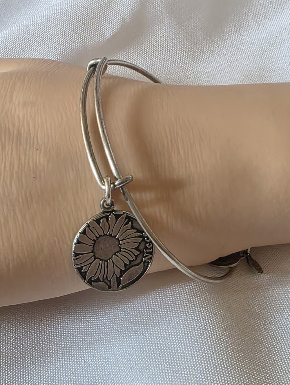 Alex & Ani Silver Niece Charm Bracelet 2012